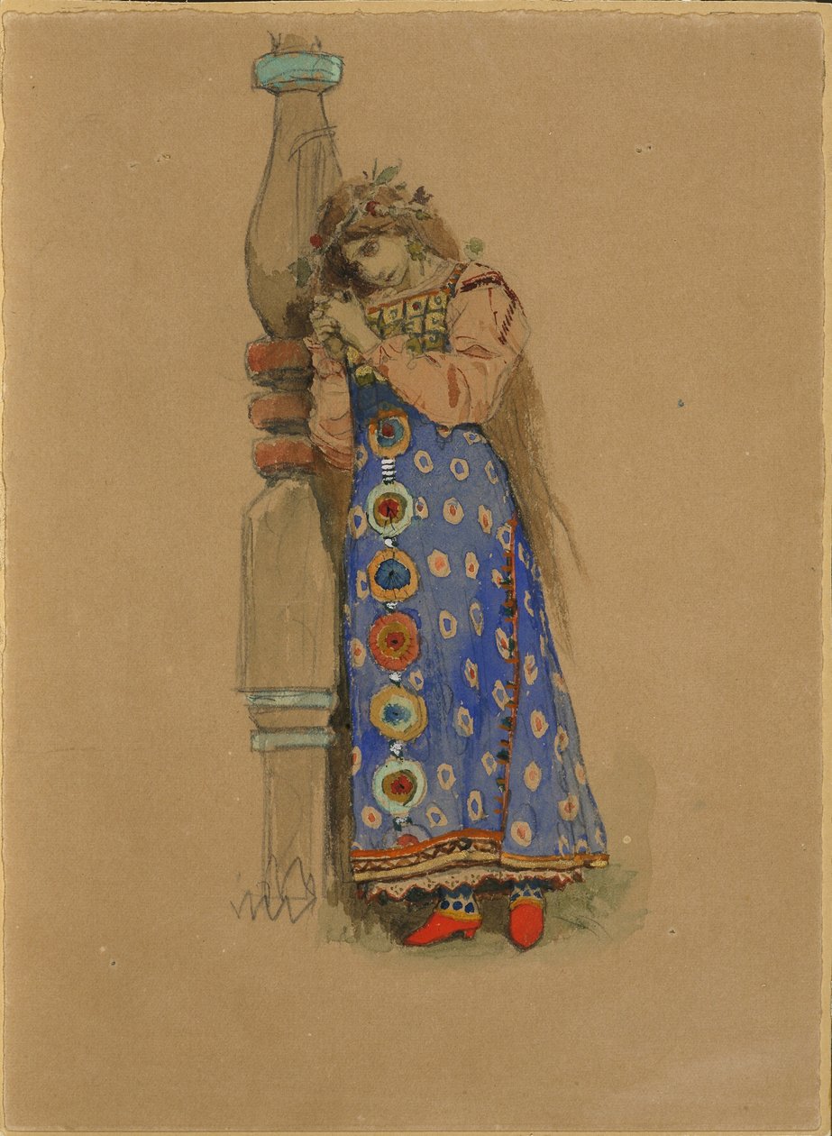 كوبافا. تصميم أزياء للأوبرا Snow Maiden من تأليف N.Rimsky-Korsakov ، 1885 بواسطة فيكتور ميخائيلوفيتش فاسنيتسوف
