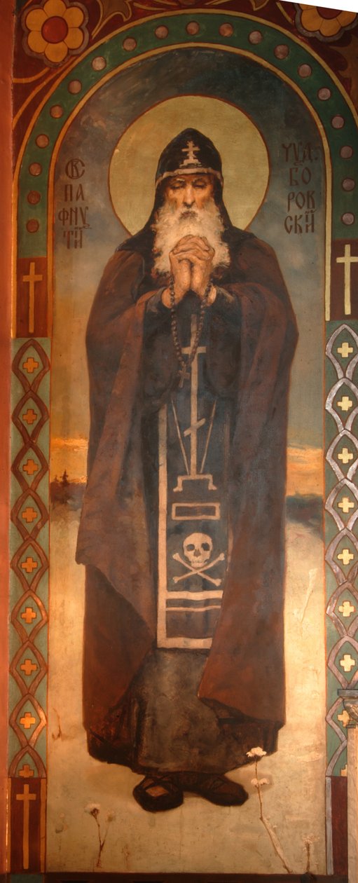 القديس Paphnutius of Borovsk ، 1885-1896 بواسطة فيكتور ميخائيلوفيتش فاسنيتسوف