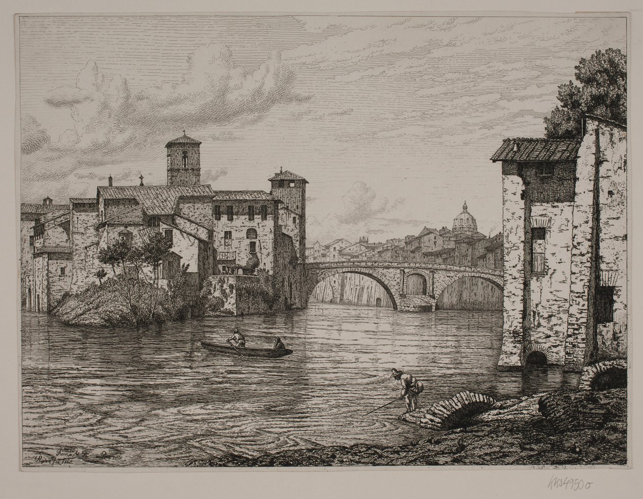 غادر في Ponte Rotto i Rom بواسطة فيلهلم كين