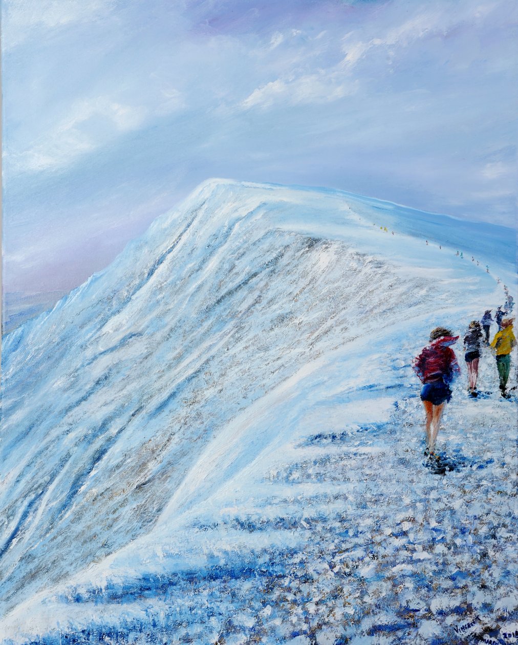 السباق على Helvellyn ، 2018 ، بواسطة فنسنت الكسندر بوث