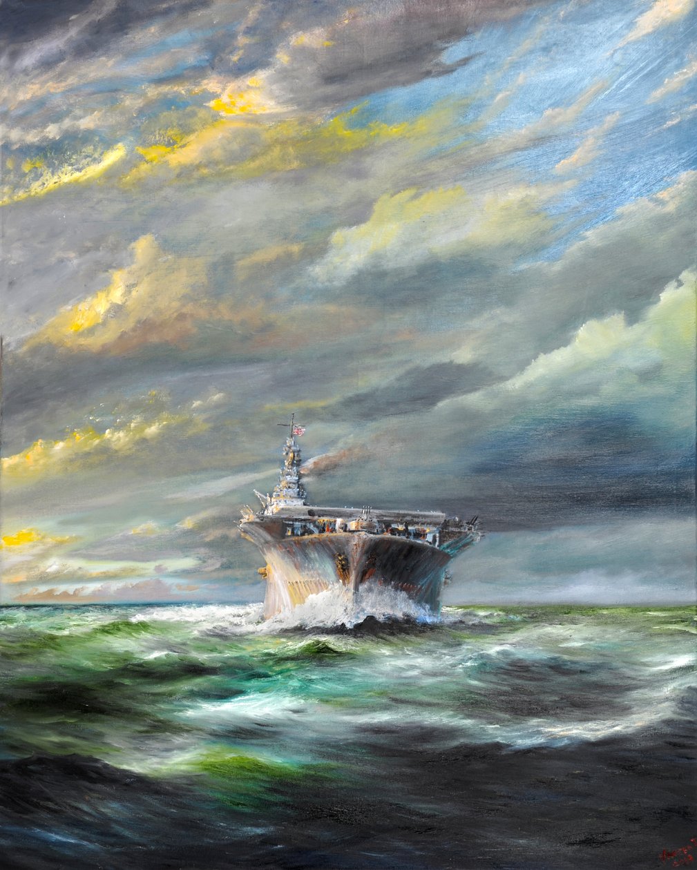USS Enterprise تعود إلى Pearl ، 2019 ، بواسطة فنسنت الكسندر بوث