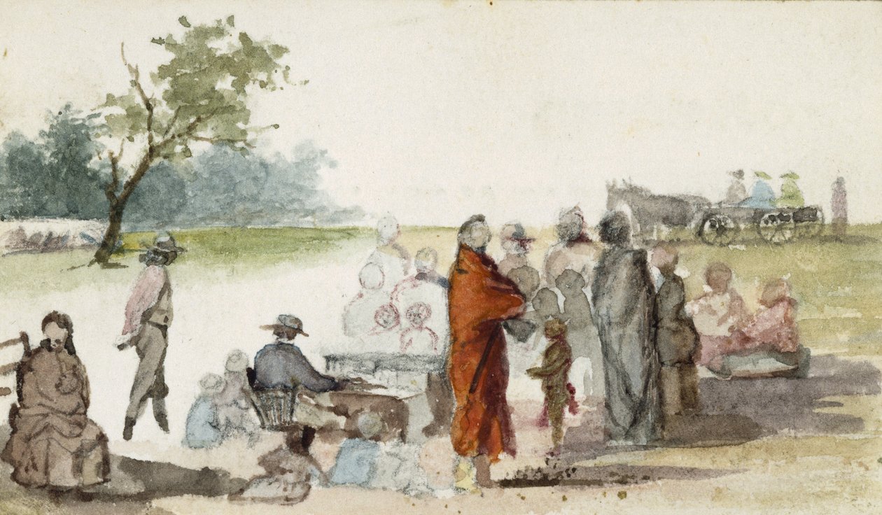 The Organist ، 1869-1871 (مرحاض على ورق) بواسطة فنسنت كولير