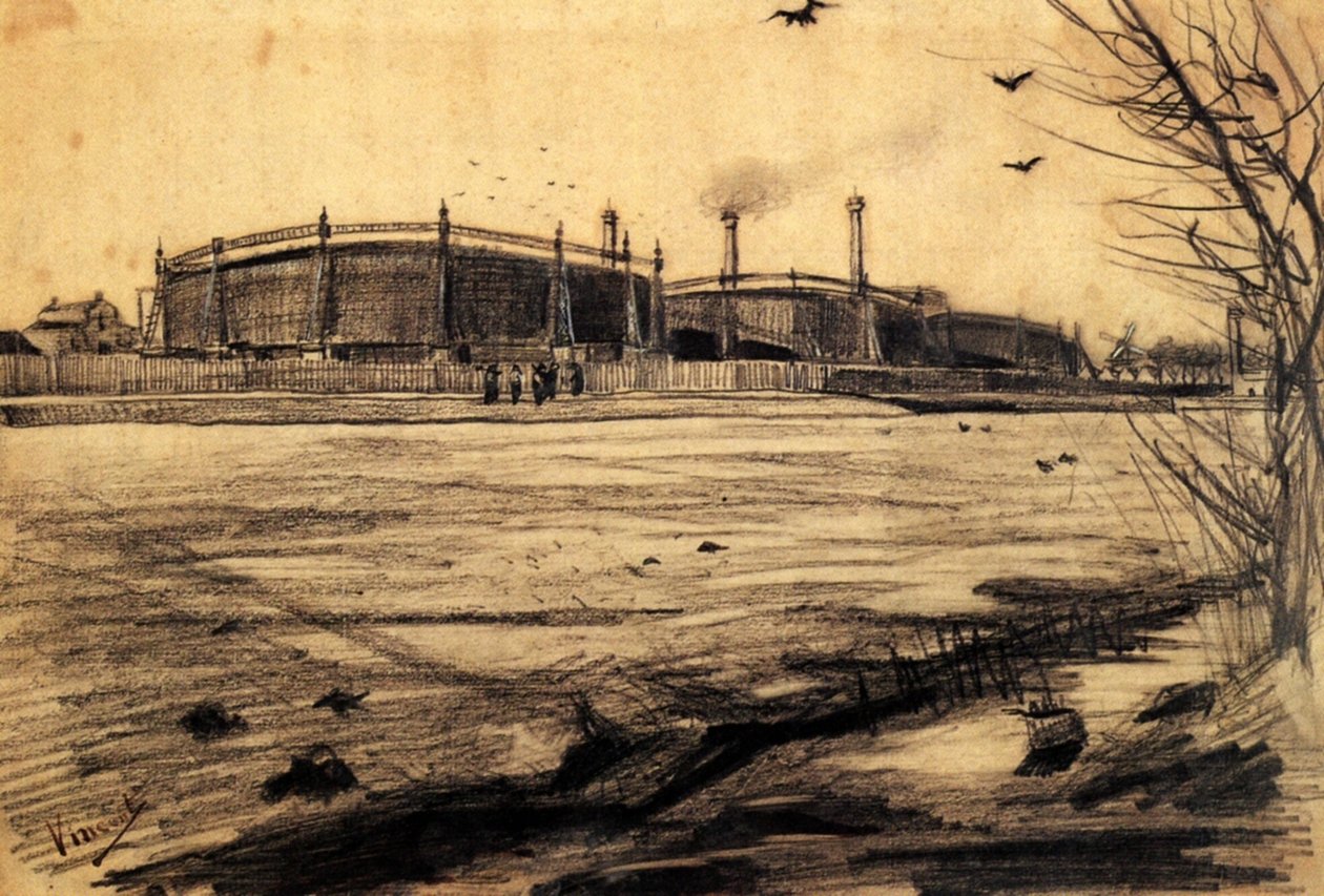 Gasworks (F924) بواسطة فنسنت فان جوخ