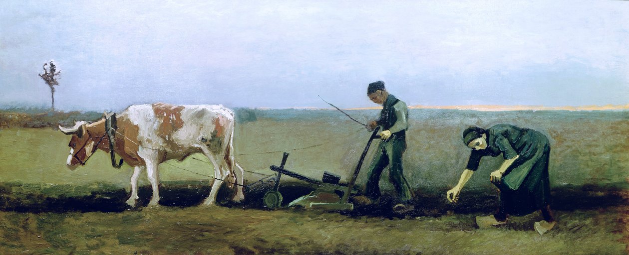 العمال والفلاحين زراعة البطاطس ، 1884 بواسطة فنسنت فان جوخ