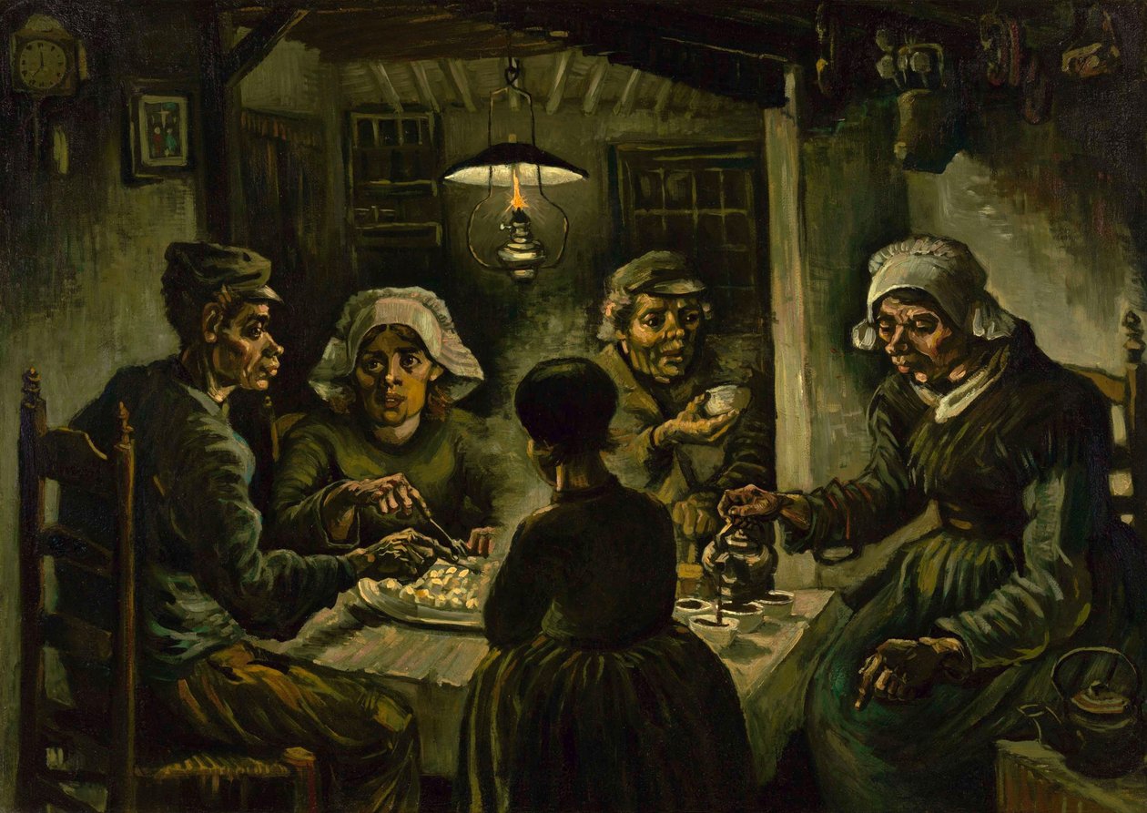 أكلة البطاطس ، 1885 بواسطة فنسنت فان جوخ
