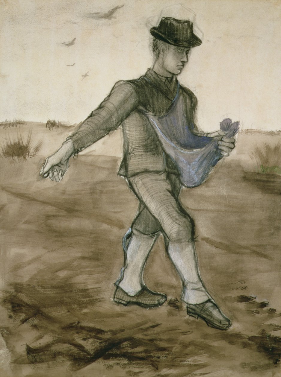 The Sower ، 1881 (قلم رصاص ، قلم حبر بني) بواسطة فنسنت فان جوخ