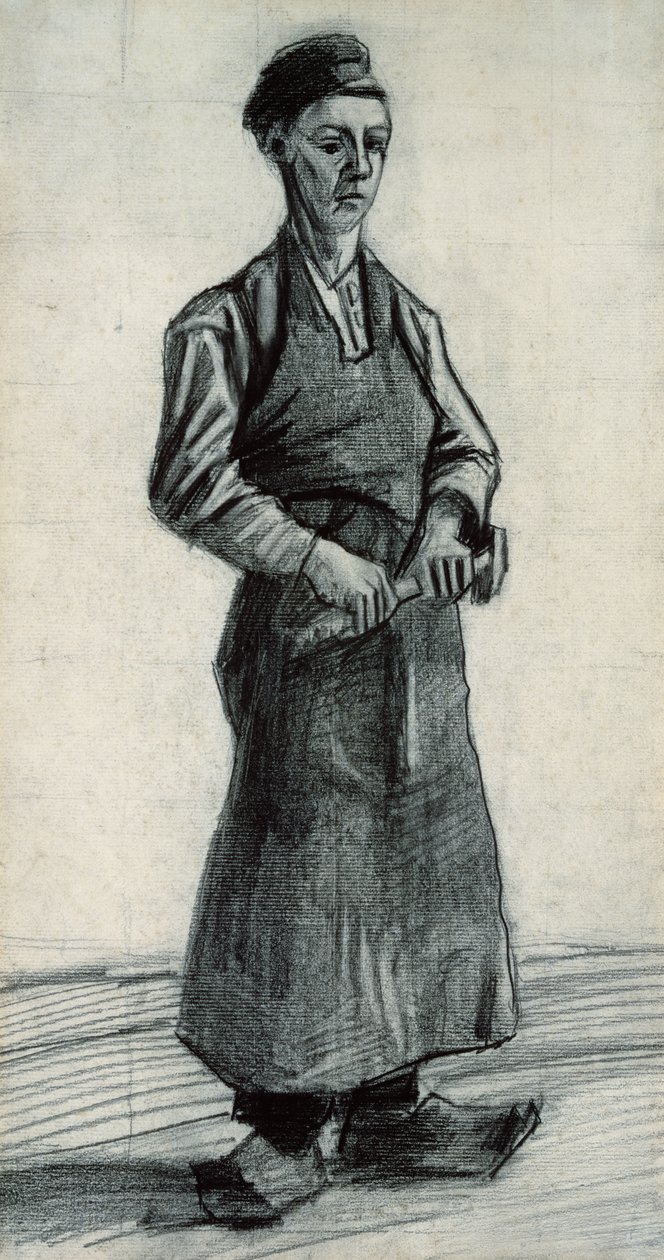 The Black Blacksmith ، 1882 (طباشير أسود وقلم رصاص على ورق) بواسطة فنسنت فان جوخ