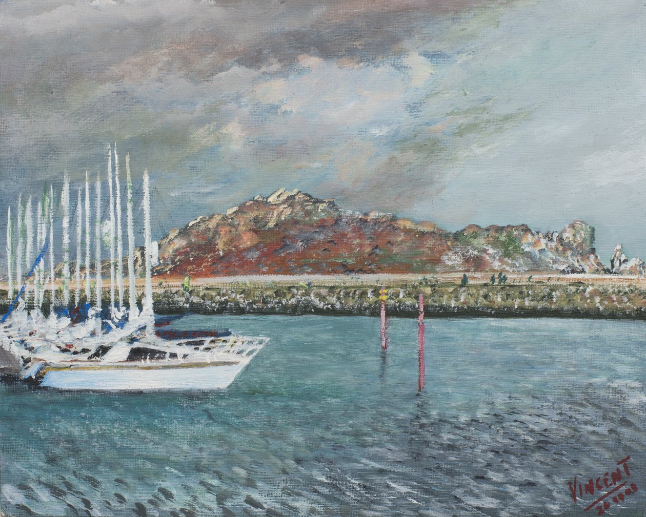 Howth ، أيرلندا ، 2001 ، (Acylic على لوحة قماشية) بواسطة فنسنت الكسندر بوث