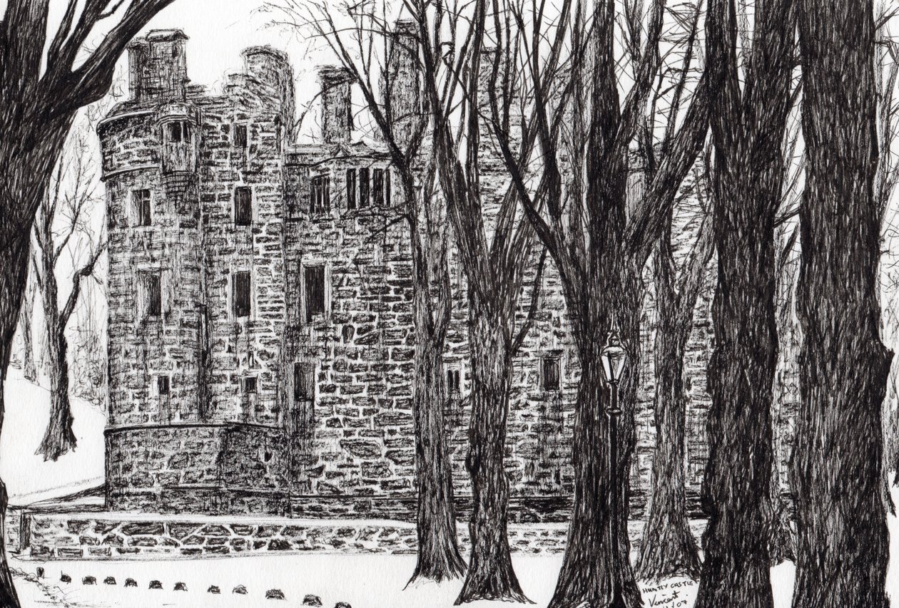 Huntly Castle اسكتلندا ، 2007 ، (حبر على ورق) بواسطة فنسنت الكسندر بوث