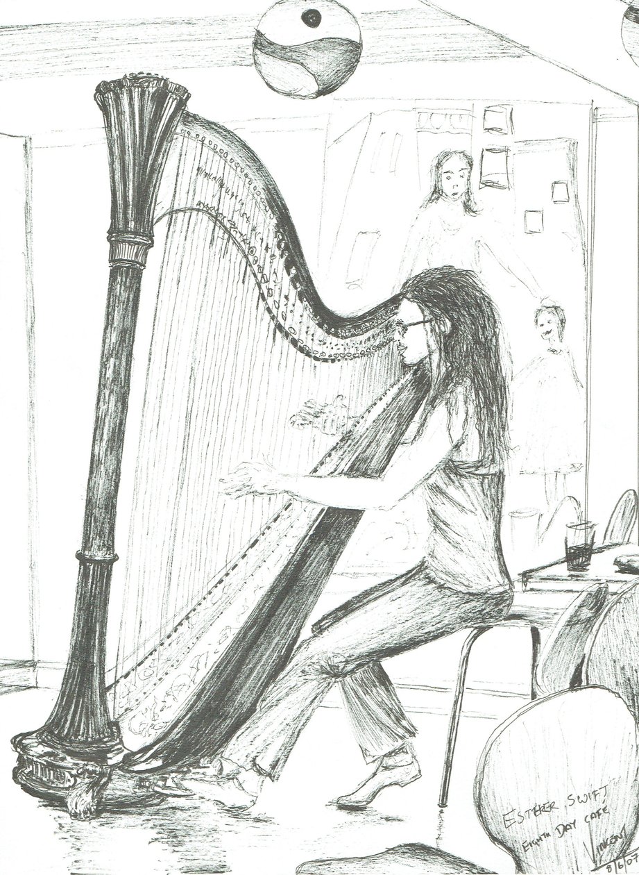 مقهى The Harpist 8th Day Manchester ، 2007 بواسطة فنسنت الكسندر بوث