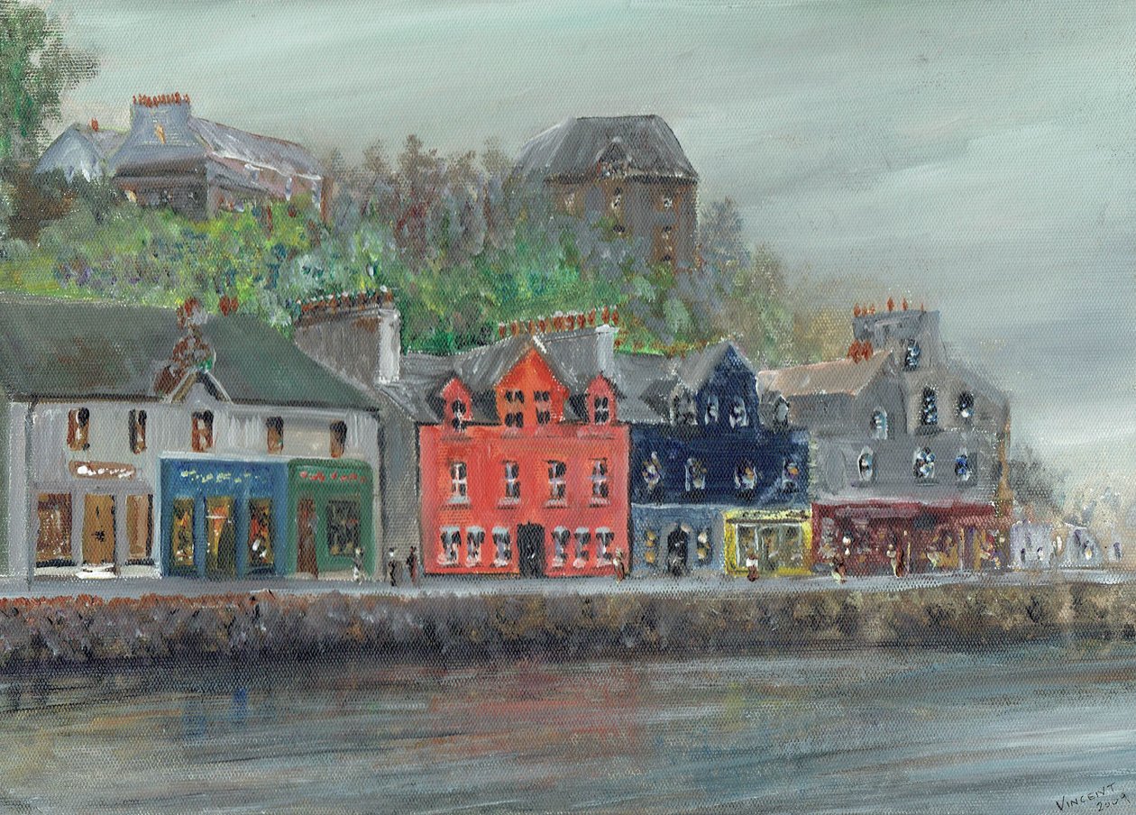 Tobermory in rain، 2009 بواسطة فنسنت الكسندر بوث