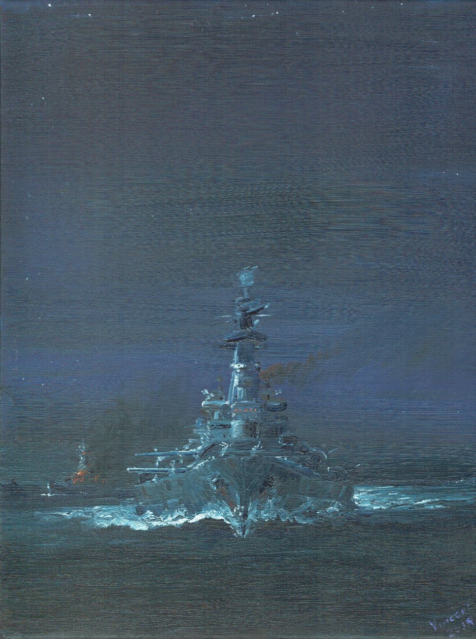 USS Washington تشاهد كيريشيما على الرادار في Guadalcanal 1942 ، 2019 بواسطة فنسنت الكسندر بوث