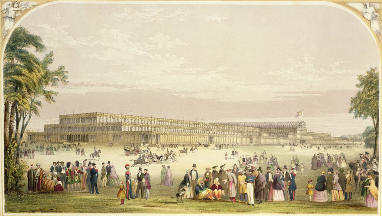 معرض كبير ، 1851: منظر للمبنى من تصميم المهندس المعماري جوزيف باكستون بواسطة فنسنت بروكس