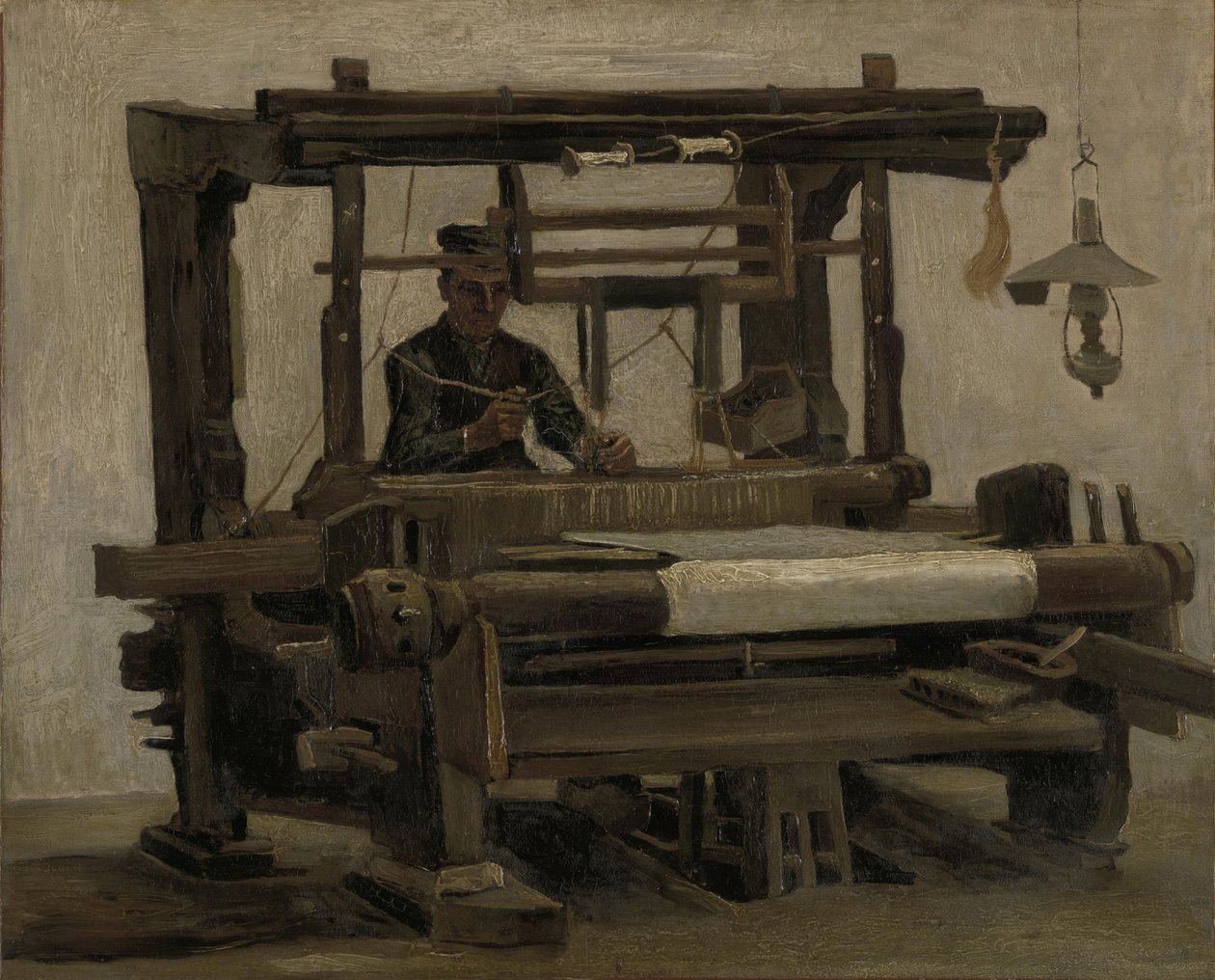 ويفر في النول ، 1884. بواسطة فنسنت فان جوخ