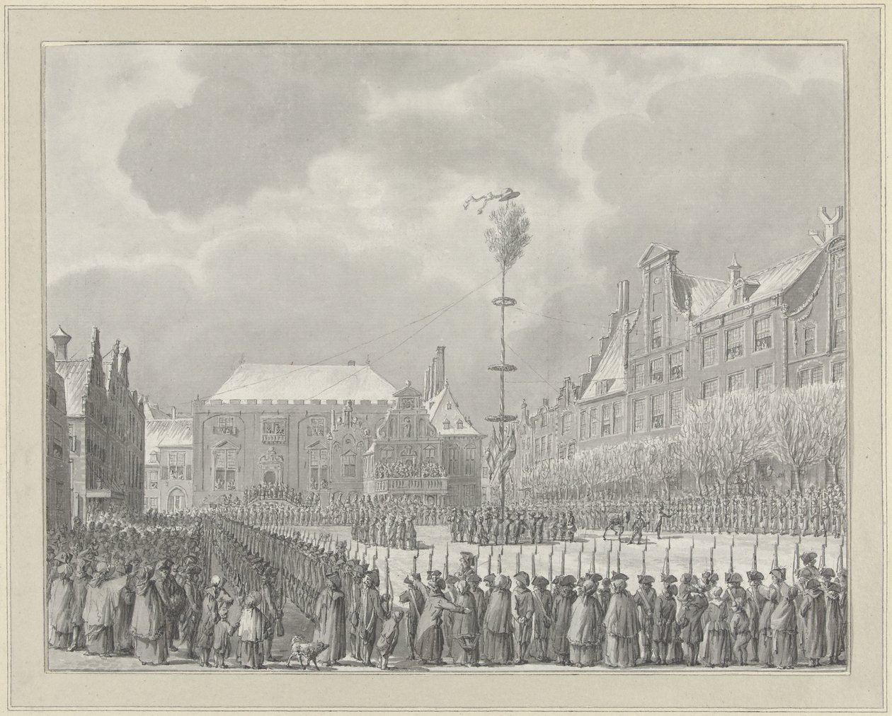 إلغاء عضوية Stadtholdership في Grote Markt في هارلم ، 1795 بواسطة فنسنت جانز. فان دير فين