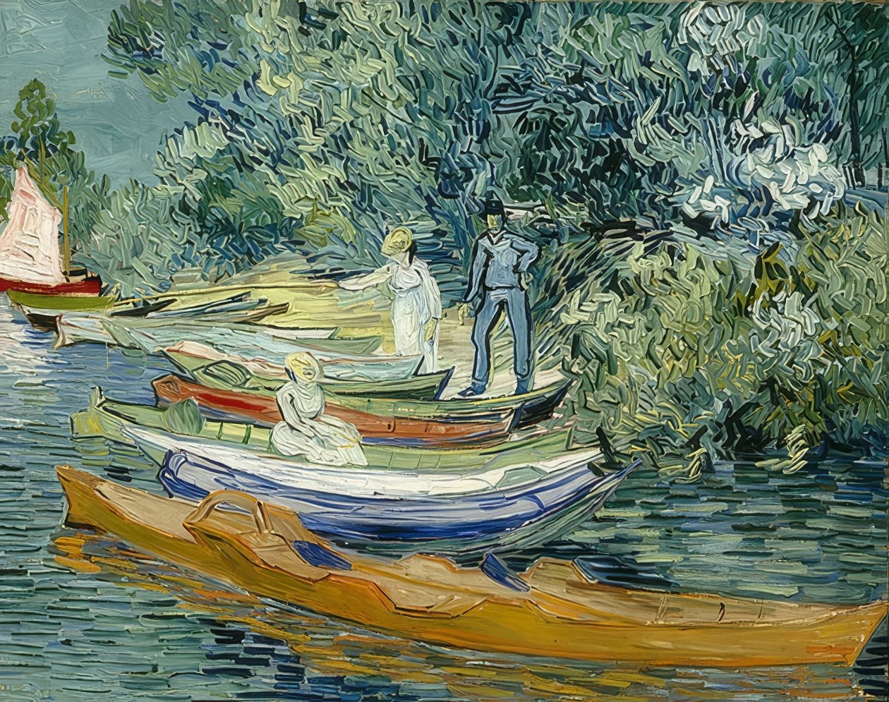 على ضفاف Oise في Auvers. 1890 بواسطة فنسنت فان جوخ