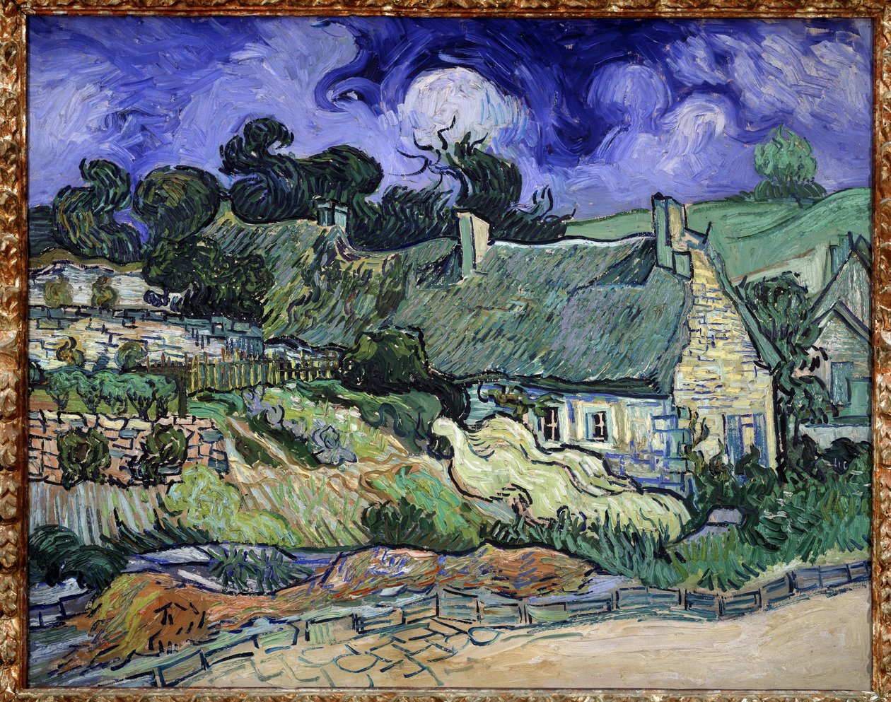Chaumes de Cordeville in Auvers-sur-Oise (Auvers sur Oise) - رسم لفنسنت فان جوخ (1853-1890) بواسطة فنسنت فان جوخ