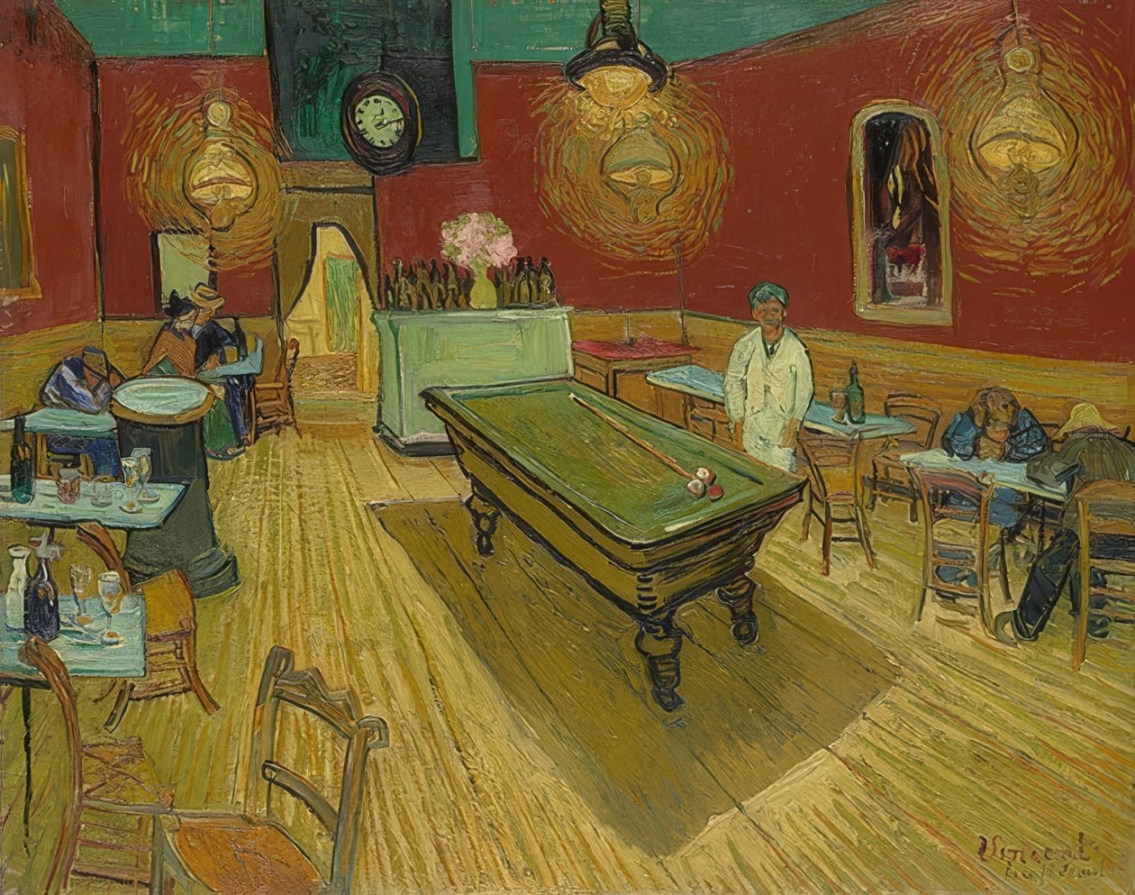 Das Nachtcafé (المقهى الليلي). 1888 بواسطة فنسنت فان جوخ