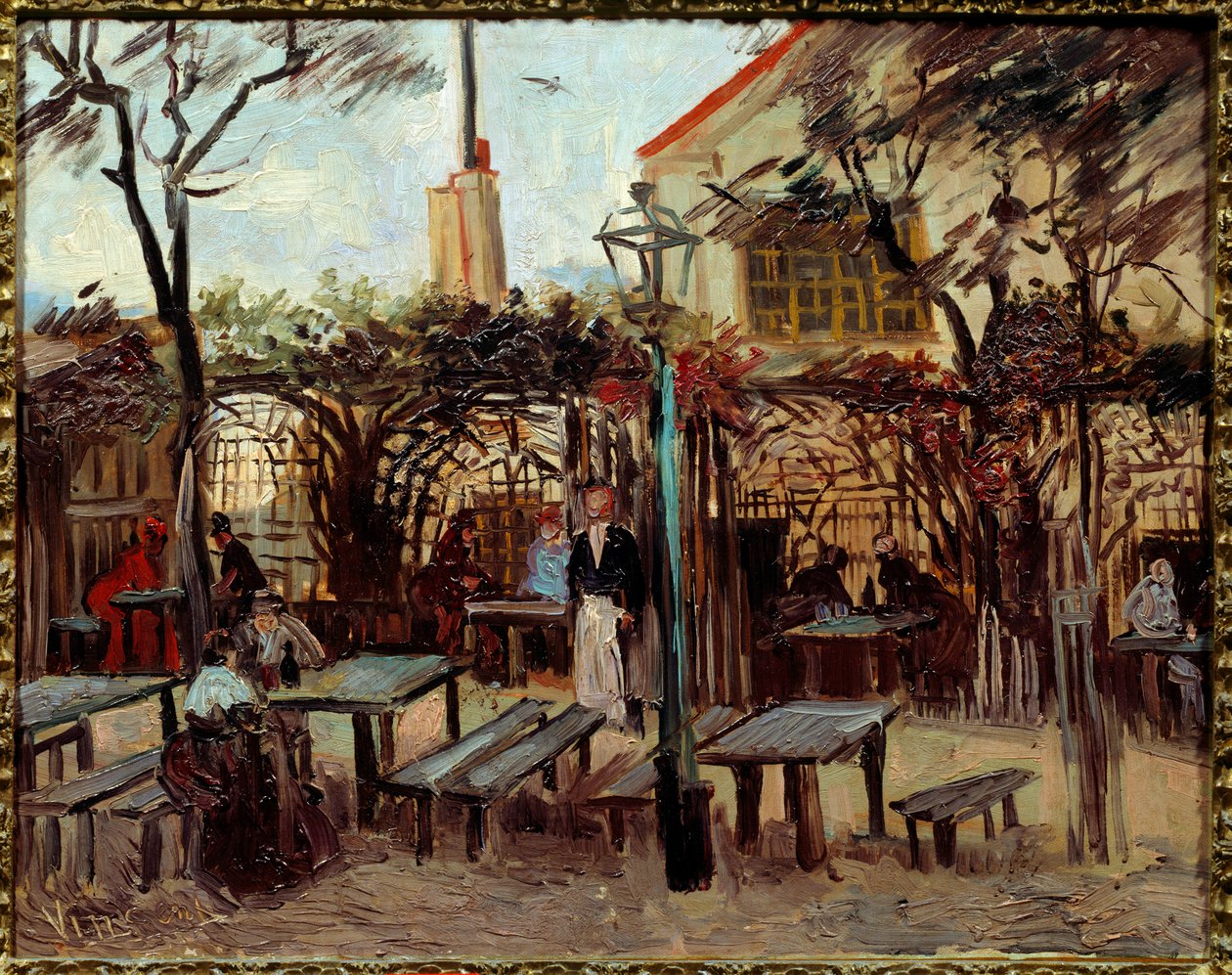 Guinguette in Montmartre:” Le Billard En Bois”” Became”” La Bonne Franquette”””. Painting by Vincent Van Gogh (1853-1890) (ec.holl.) 1886 Sun. 0,49x0,64 m Paris, musee d