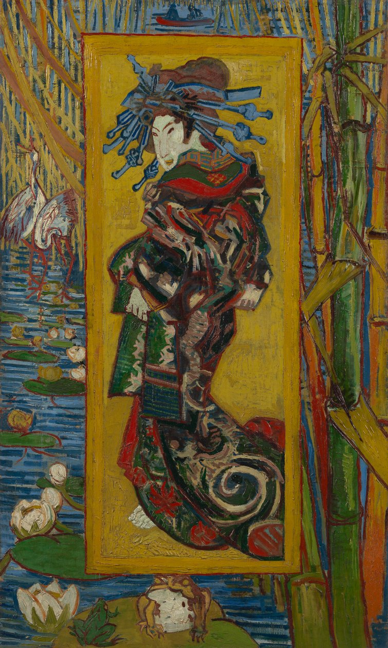 Japonerie: Courtesan أو Oiran (بعد Kesai Eisen) ، باريس بواسطة فنسنت فان جوخ