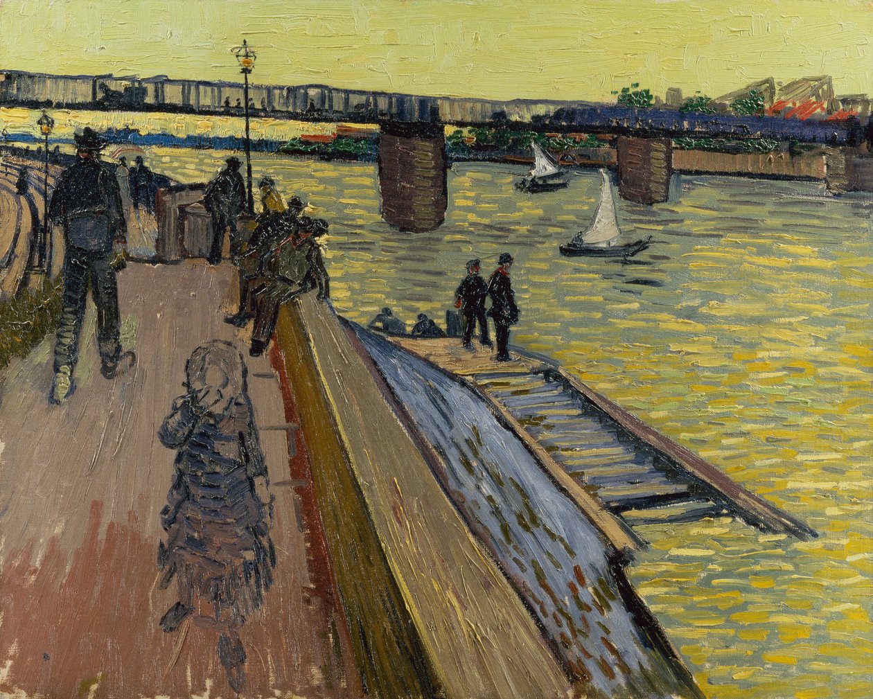 Le Bridge of Trinquetaille في آرل بواسطة فنسنت فان جوخ
