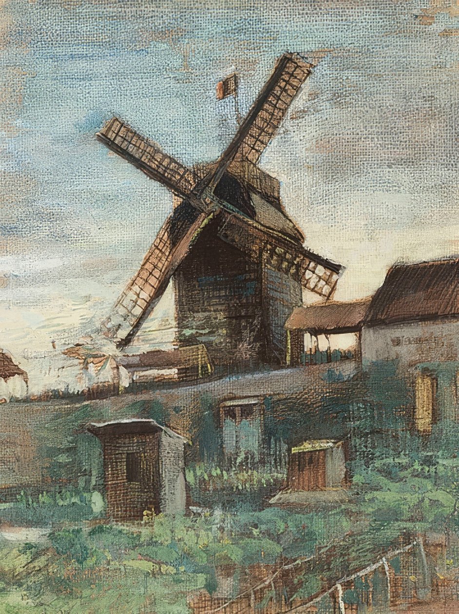 Le Moulin Le Blute-fin. 1886 بواسطة فنسنت فان جوخ