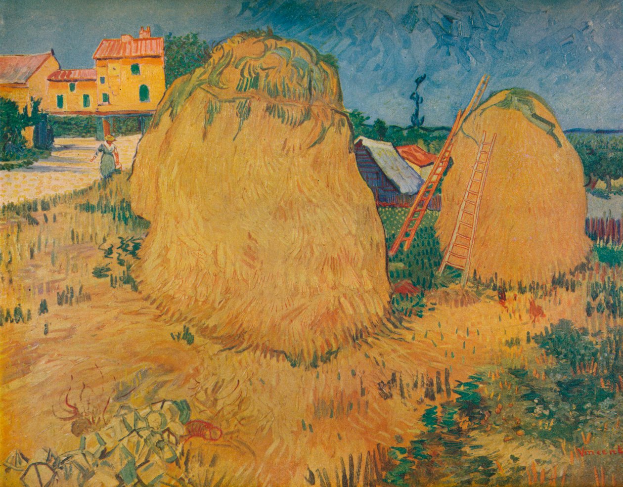 Les Meules En Provence ، 1888 بواسطة فنسنت فان جوخ