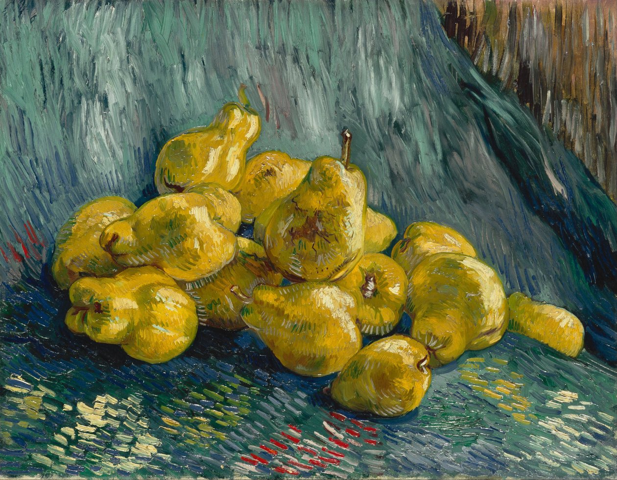 "الحياة الساكنة مع السفرجل" (الحياة الساكنة مع السفرجل) لوحة رسمها فنسنت فان جوخ (1853-1890) 1887-1888 مجموعات فنون ولاية دريسدن بواسطة فنسنت فان جوخ
