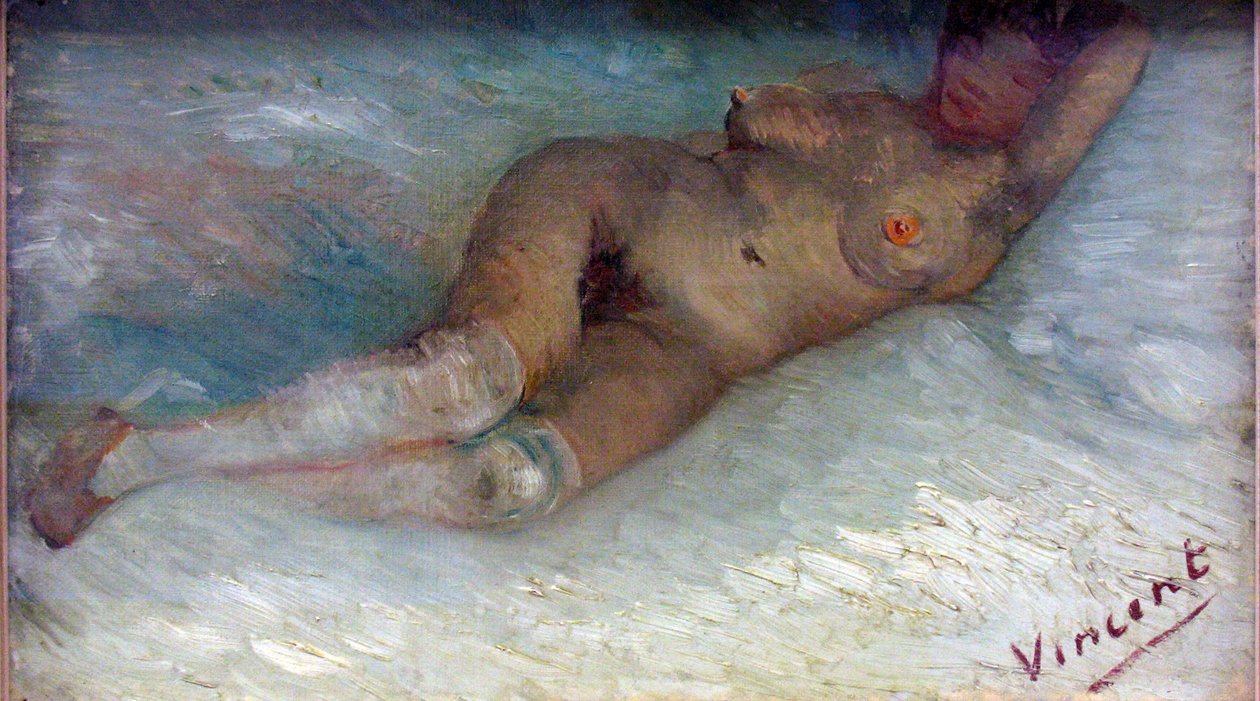 "Nu couche" (عارية راقد) Peinture de Vincent van Gogh (1853-1890) 1887 متحف kroller-muller Otterlo، Pays-Bas بواسطة فنسنت فان جوخ