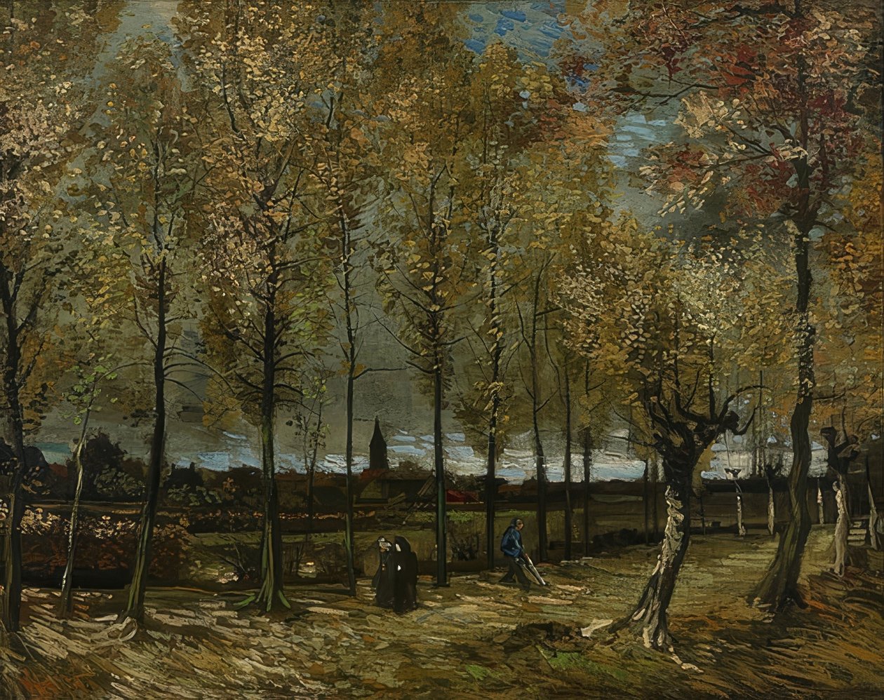 Poplars قرب Nuenen. 1885 بواسطة فنسنت فان جوخ