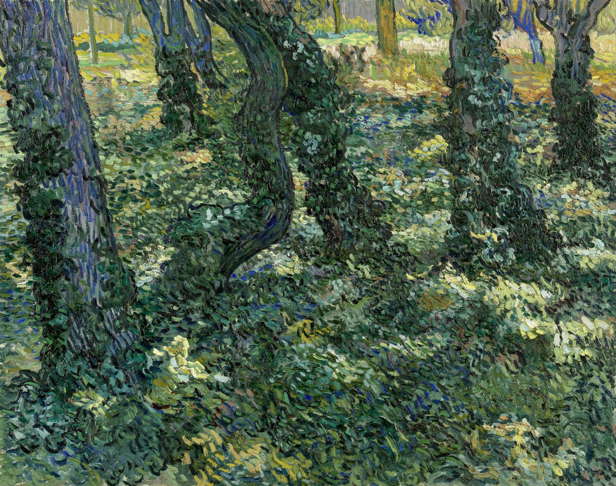 "" المناظر الطبيعية الشجرية "(شجيرة) لوحة للفنسنت فان جوخ (1853-1890) 1889 خافت 73x92.5 سم متحف فان جوخ ، أمستردام بواسطة فنسنت فان جوخ