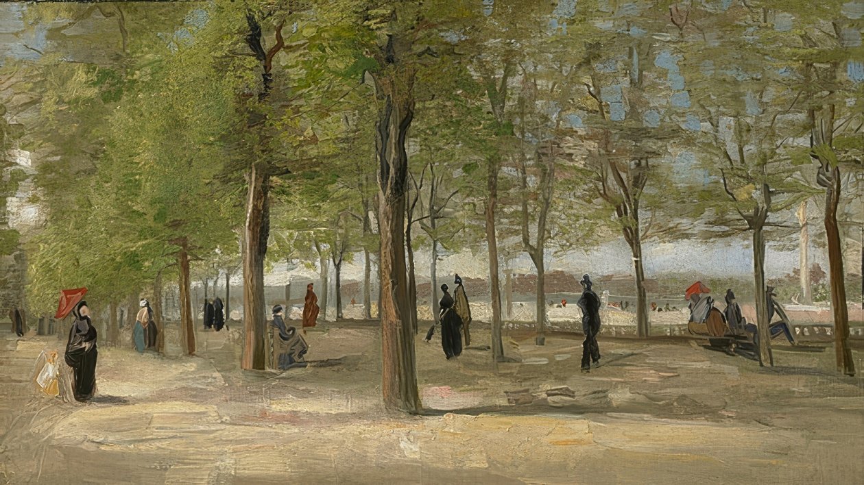 منتزه في حديقة لوكسمبورغ. 1886 بواسطة فنسنت فان جوخ