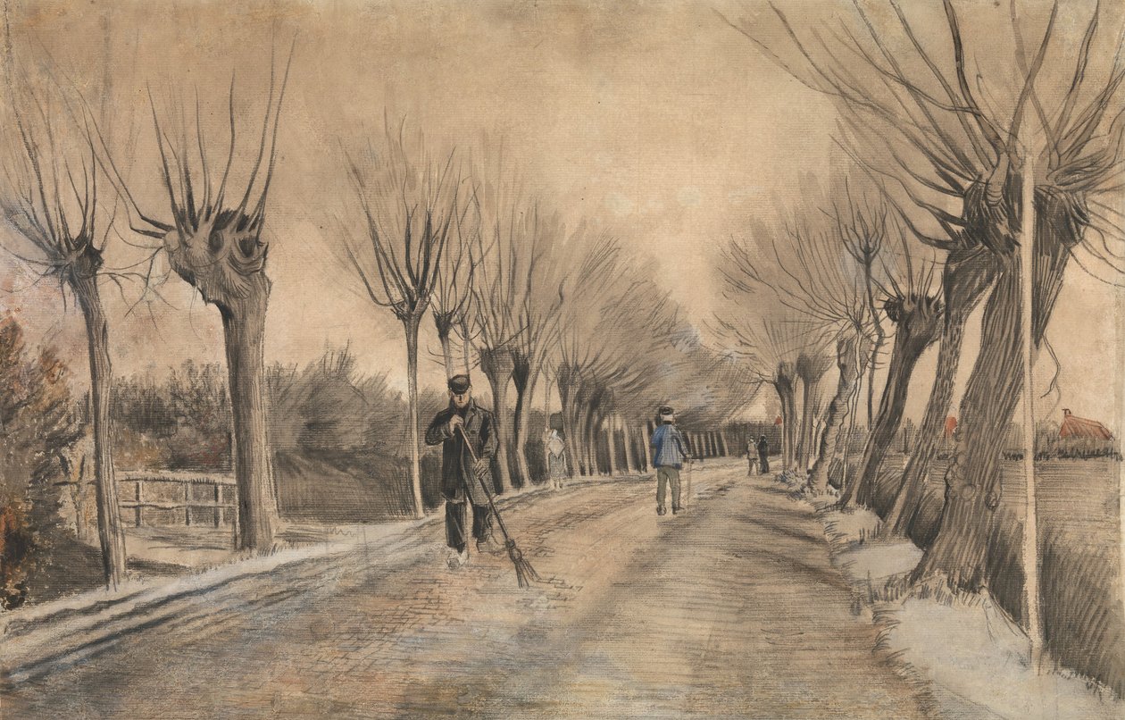 الطريق في إيتن ، 1881. بواسطة فنسنت فان جوخ