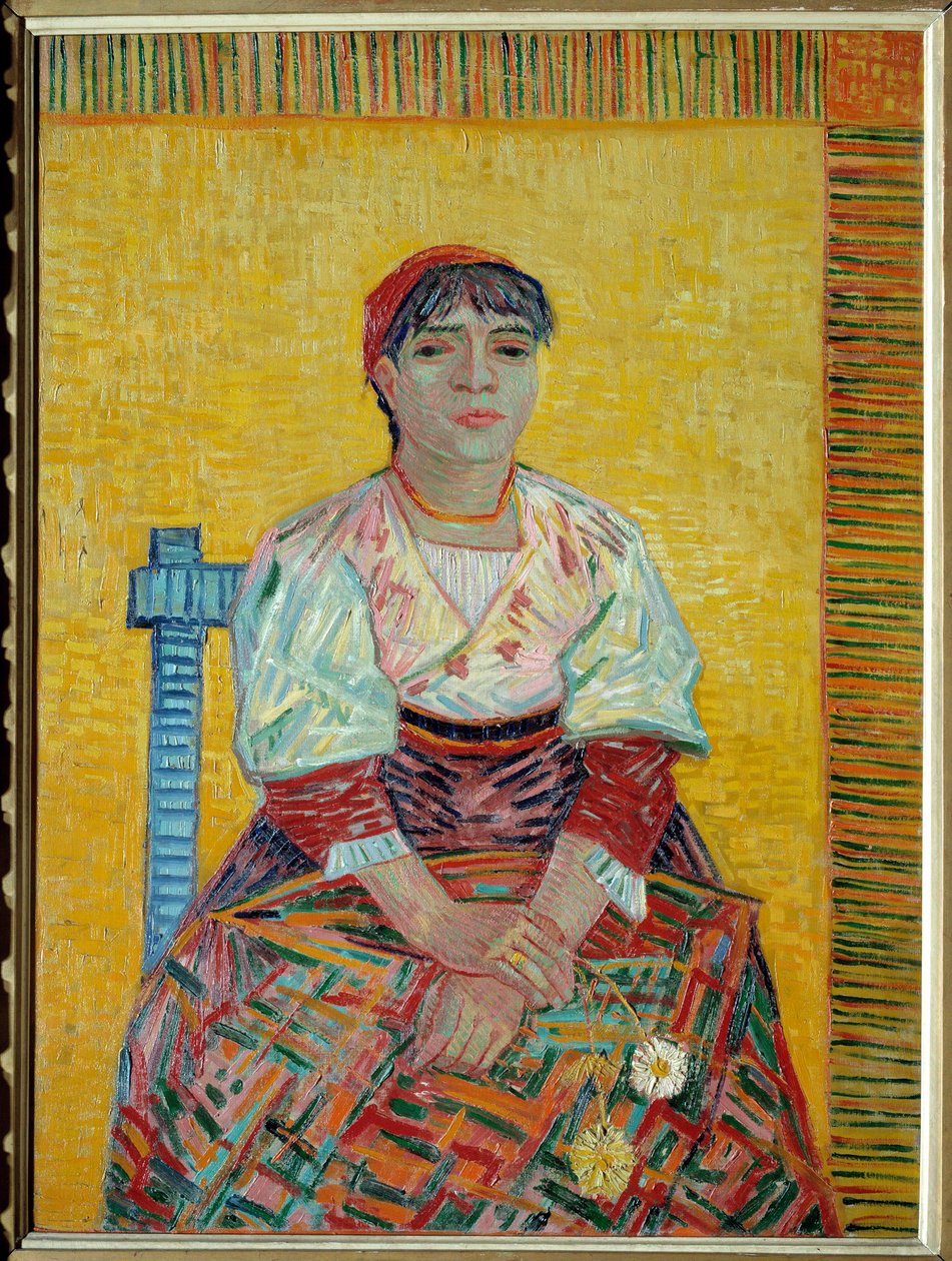 الإيطالية أو صورة أغوستينا سيجاتوري ، راعية لوحة باريسية كباريه رسمها فنسنت فان جوخ (1853-1890) 1887 صن. 0،81x0،6 م باريس ، متحف أورسيه بواسطة فنسنت فان جوخ