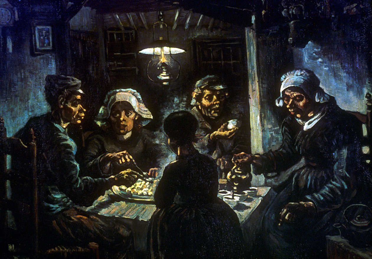 أكلة البطاطس ، 1885 بواسطة فنسنت فان جوخ