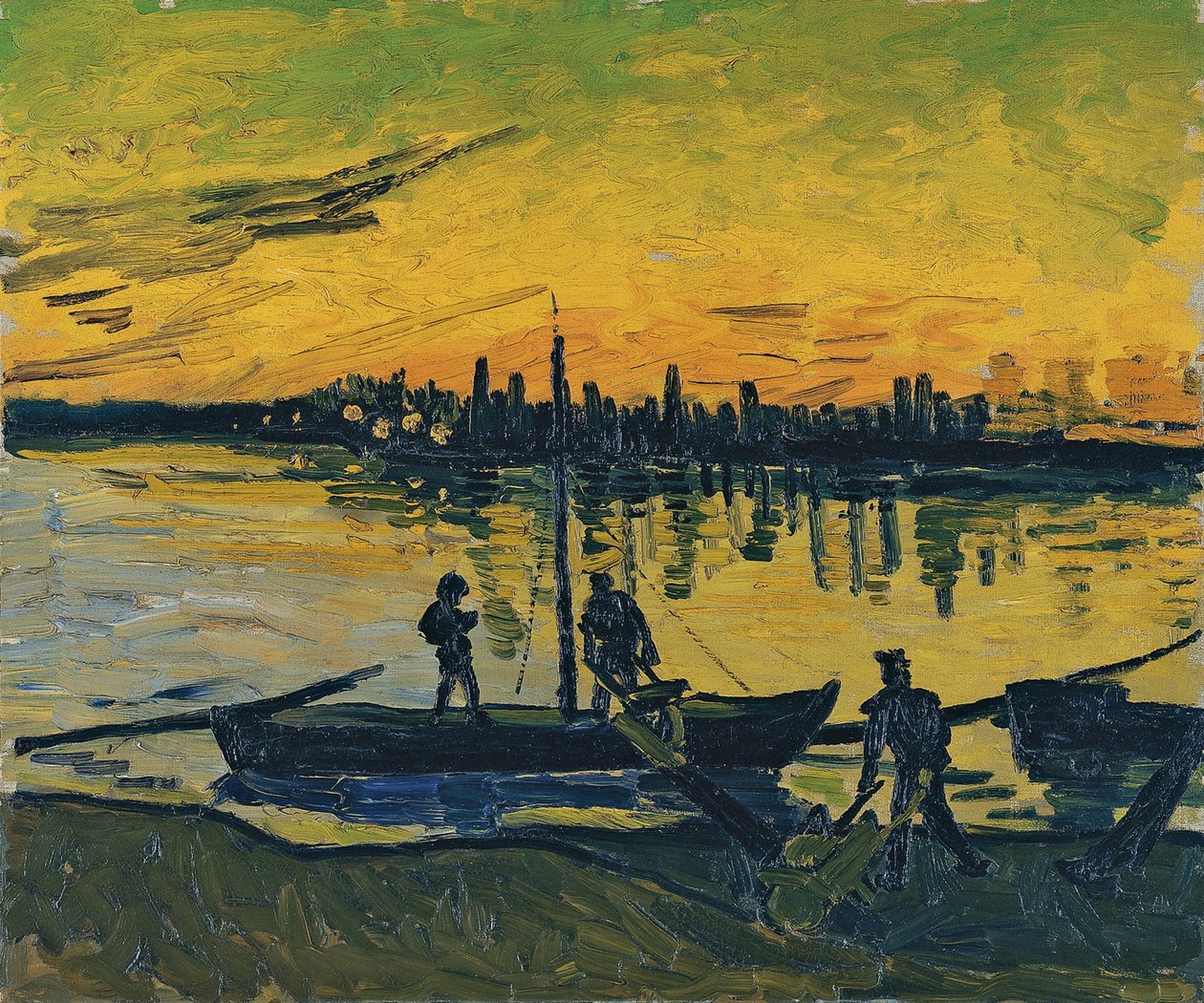 The Stevedores في آرل ، 1888 بواسطة فنسنت فان جوخ