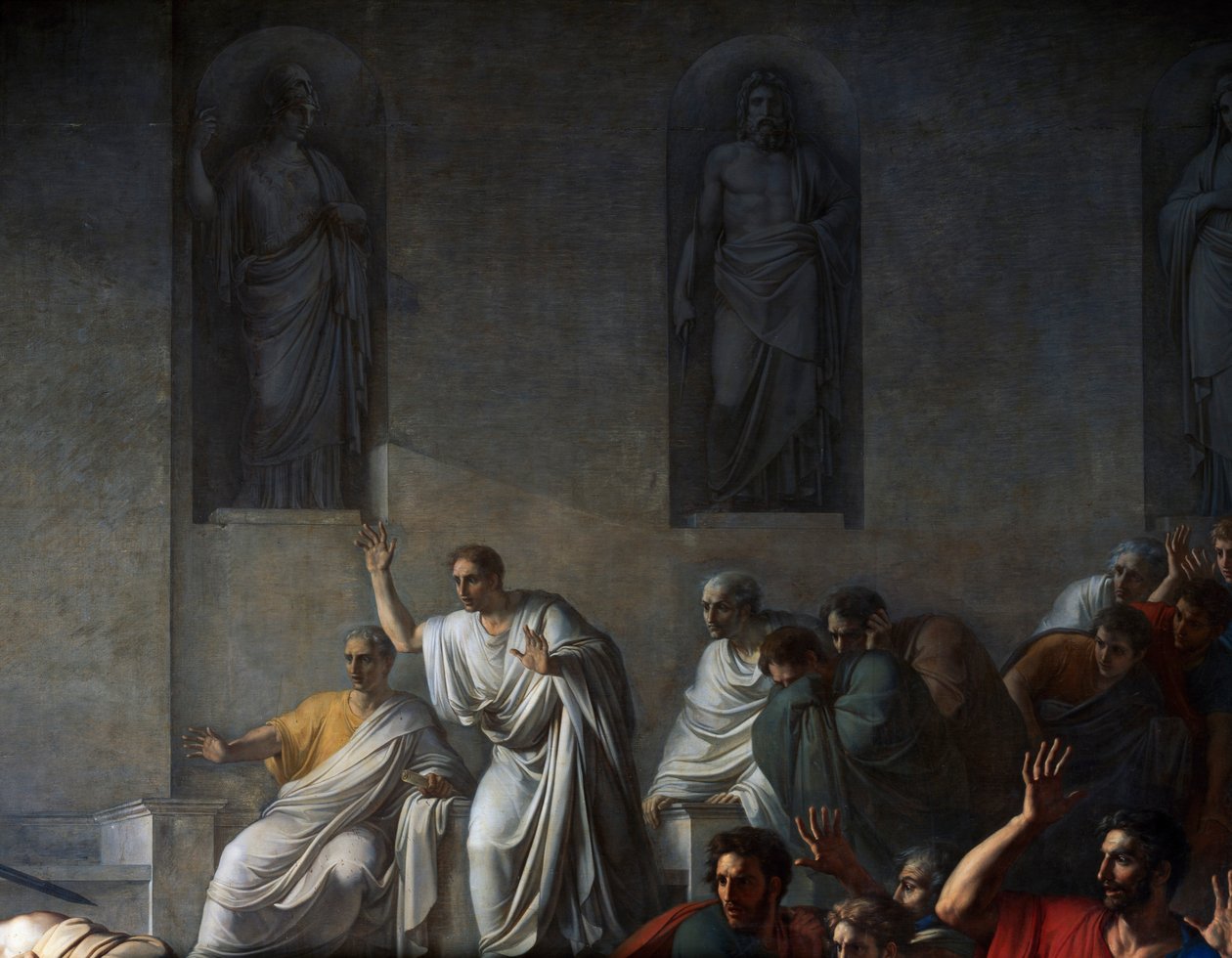Death of Caesar, March 15, 44 BC بواسطة فينسينزو كاموتشيني