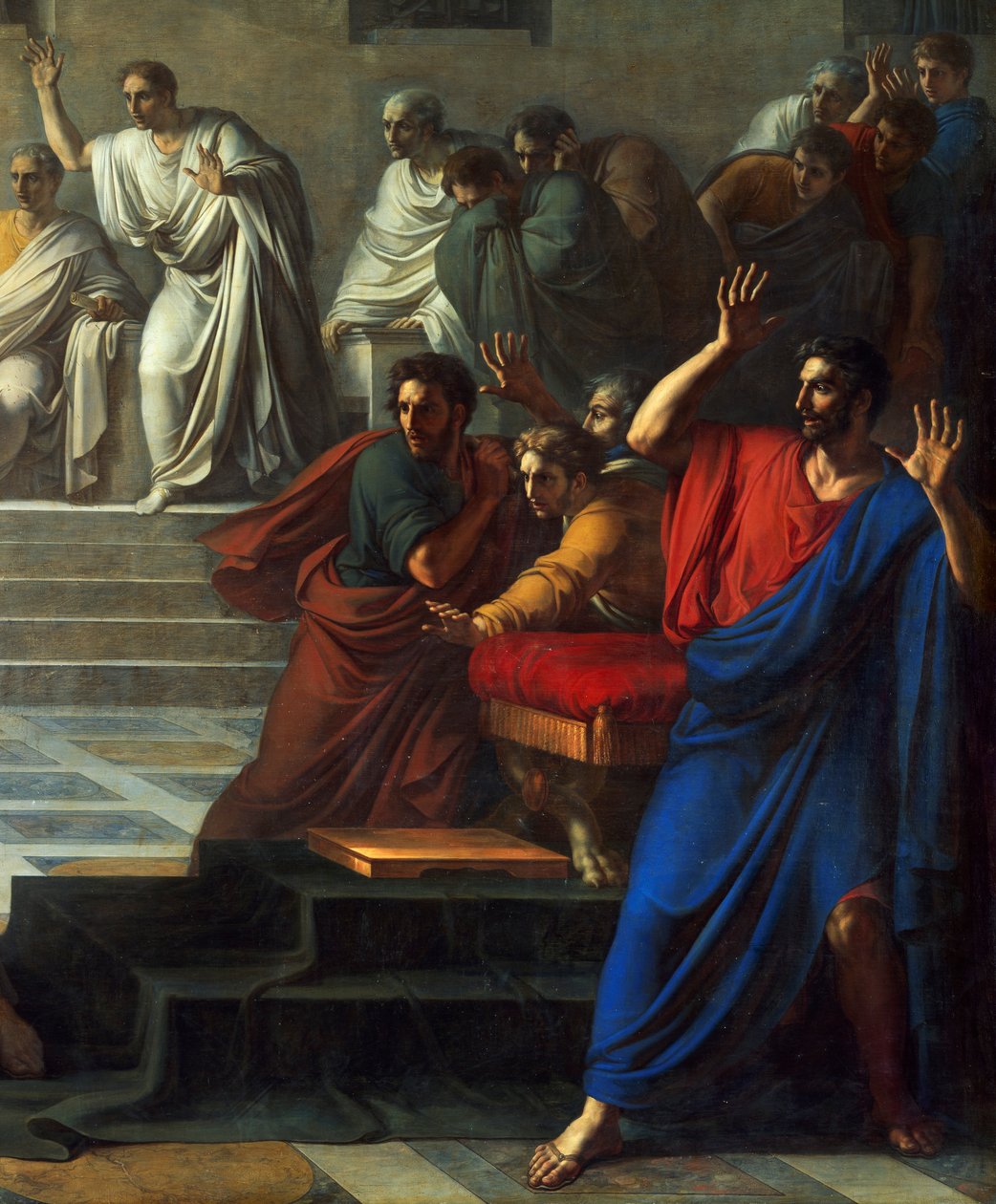 Death of Caesar, March 15, 44 BC, by Vincenzo Camuccini (1771-1844) بواسطة فينسينزو كاموتشيني