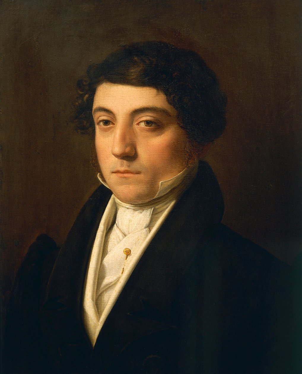 Italy, Milan, Portrait of Italian composer Gioacchino Rossini (1792 - 1868), circa 1830 بواسطة فينسينزو كاموتشيني