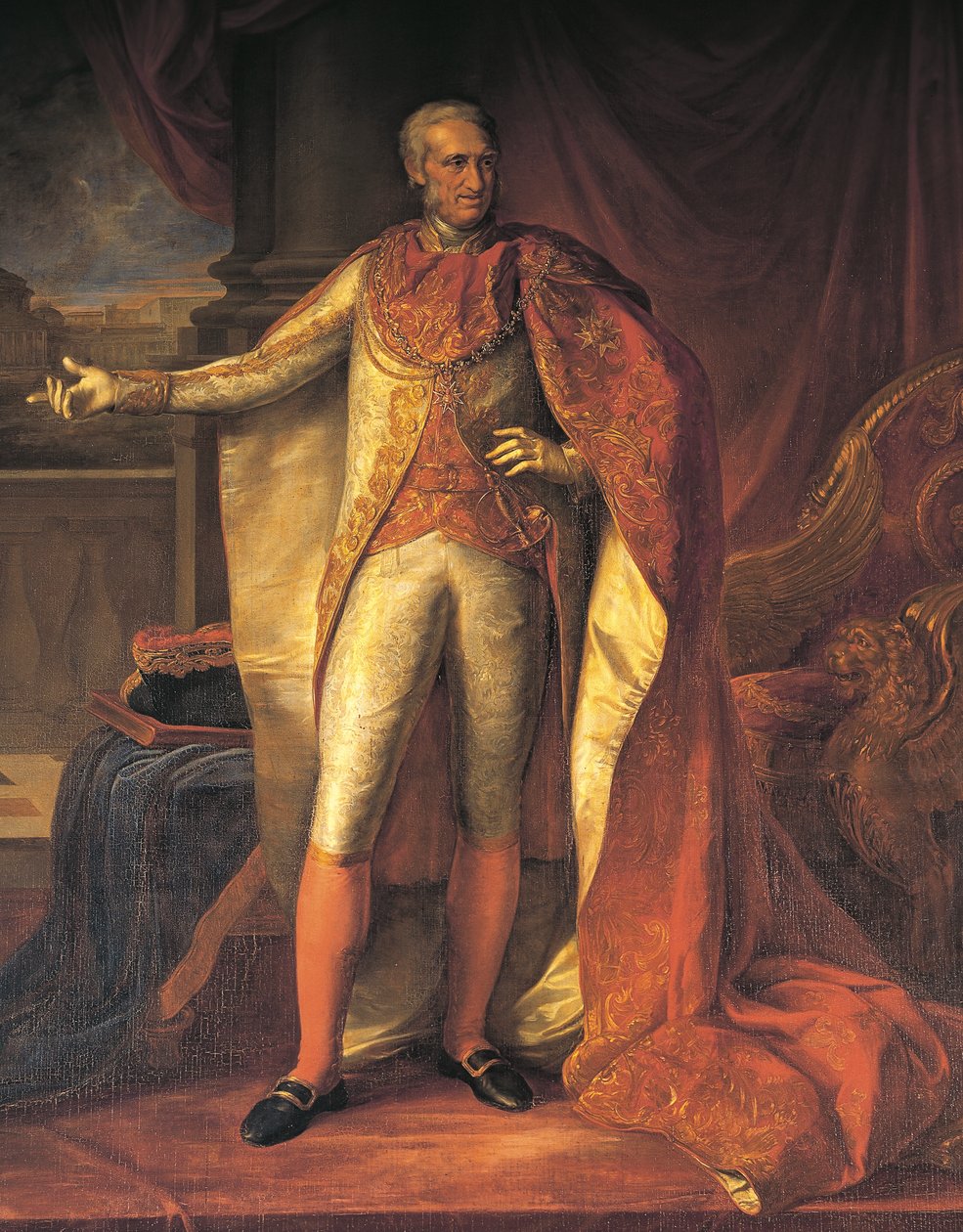 Portrait of Ferdinand I of the Two Sicilies (oil on canvas) بواسطة فينسينزو كاموتشيني