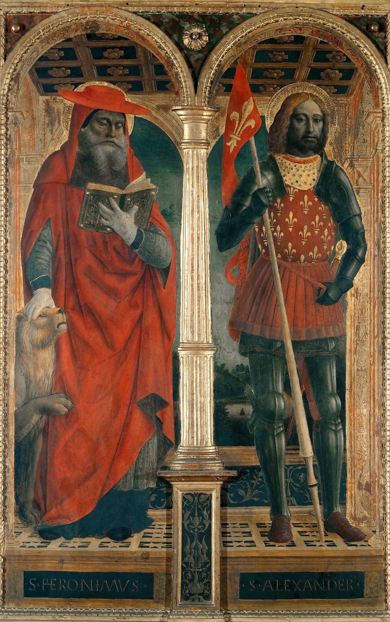 القديسين جيروم والكسندر. بوليبتش من سانتا ماريا ديلي جرازي ، 1500-1505. بواسطة فينتشنزو فوبا