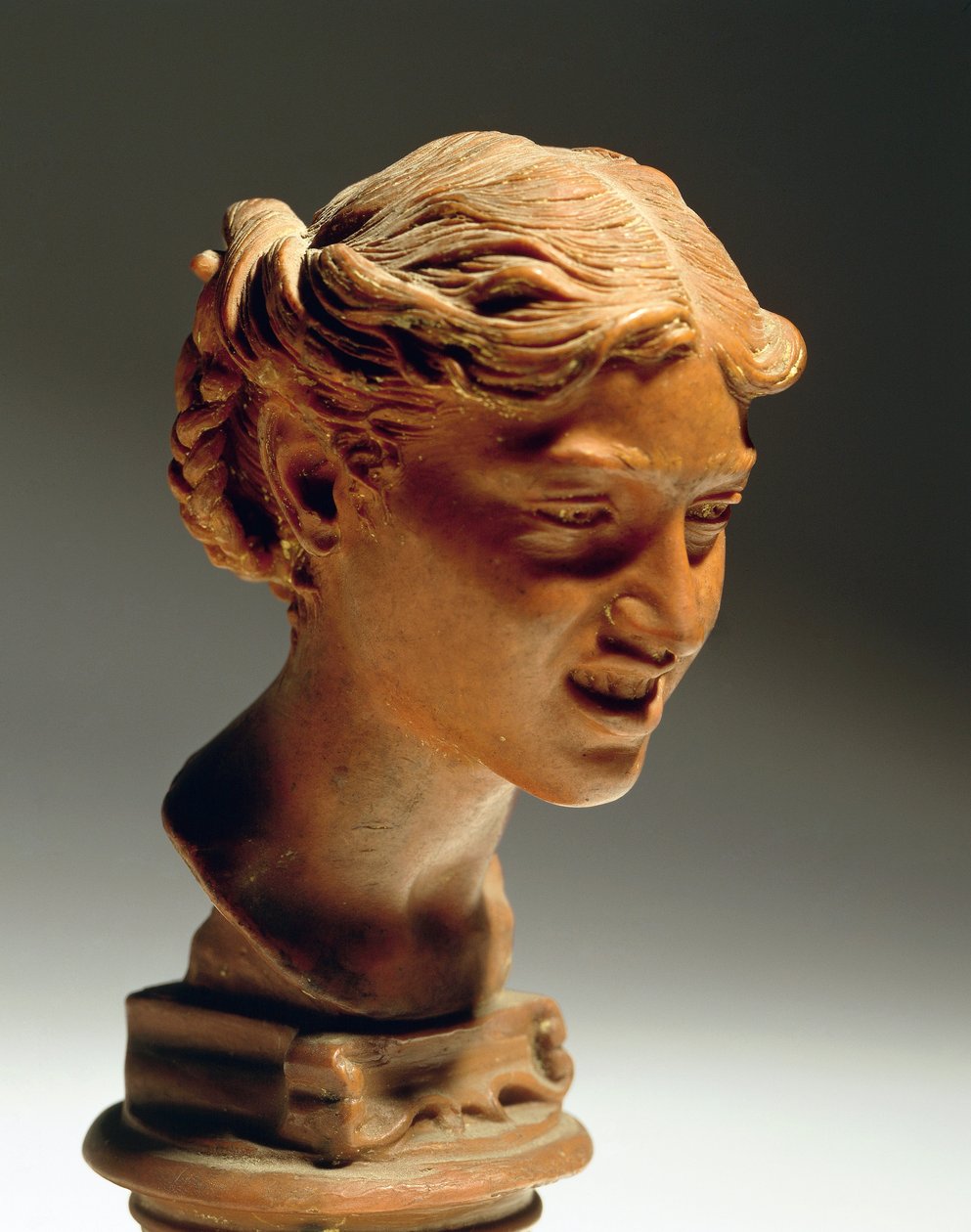 رأس امرأة من كابري ، بواسطة فينسينزو جيميتو (1852-1929) ، شمع أحمر بواسطة فينتشنزو جيميتو