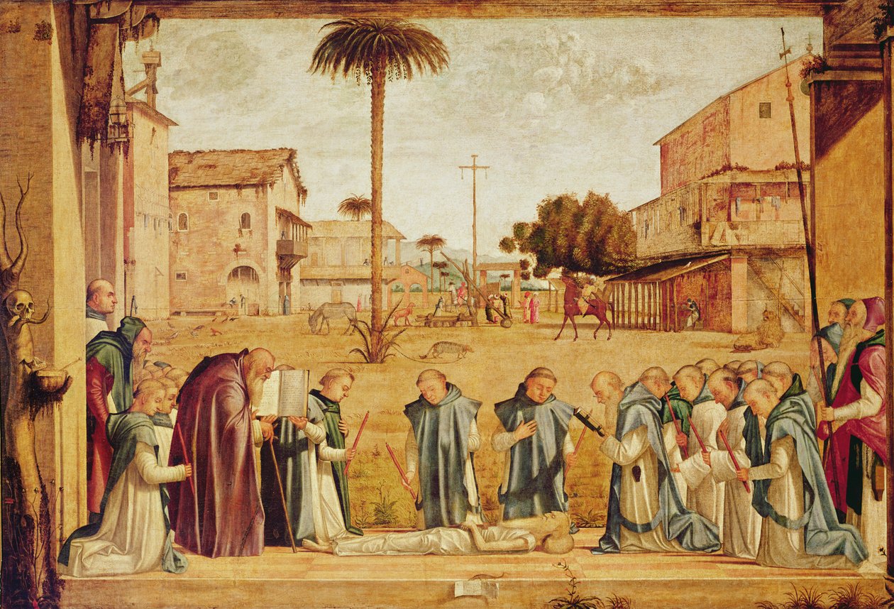 دفن القديس جيروم ، 1507-9 بواسطة فيتوري كارباتشيو