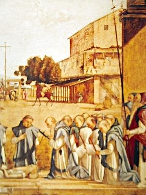 تفاصيل دفن القديس جيروم ، 1507-09 بواسطة فيتوري كارباتشيو