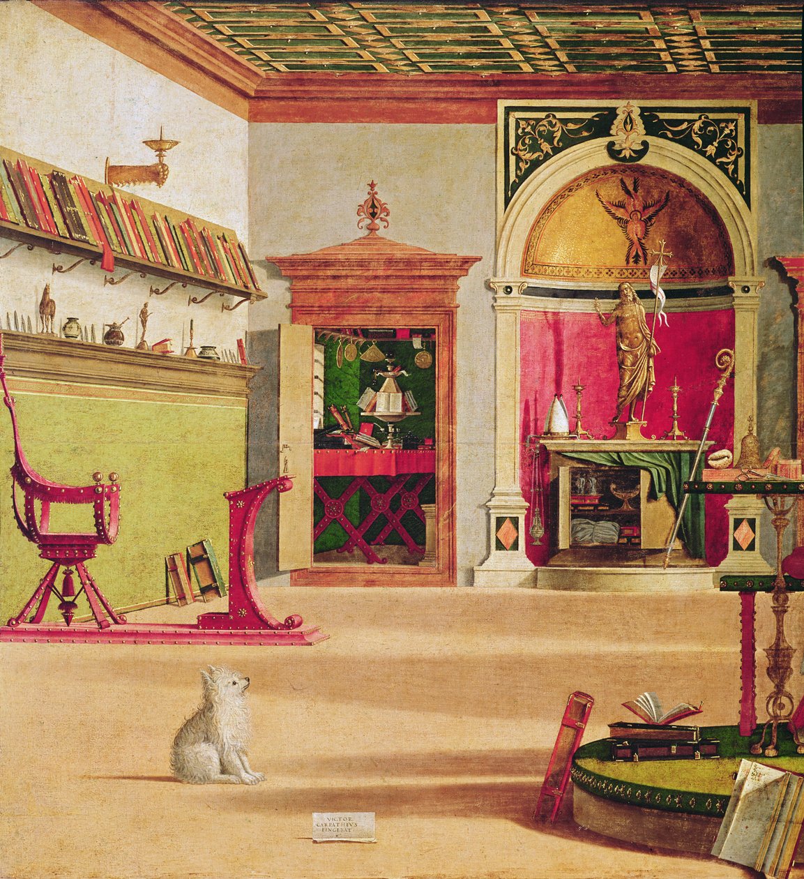 تفاصيل رؤية القديس أوغسطين ، c.1502-08 (تفاصيل 932) بواسطة فيتوري كارباتشيو