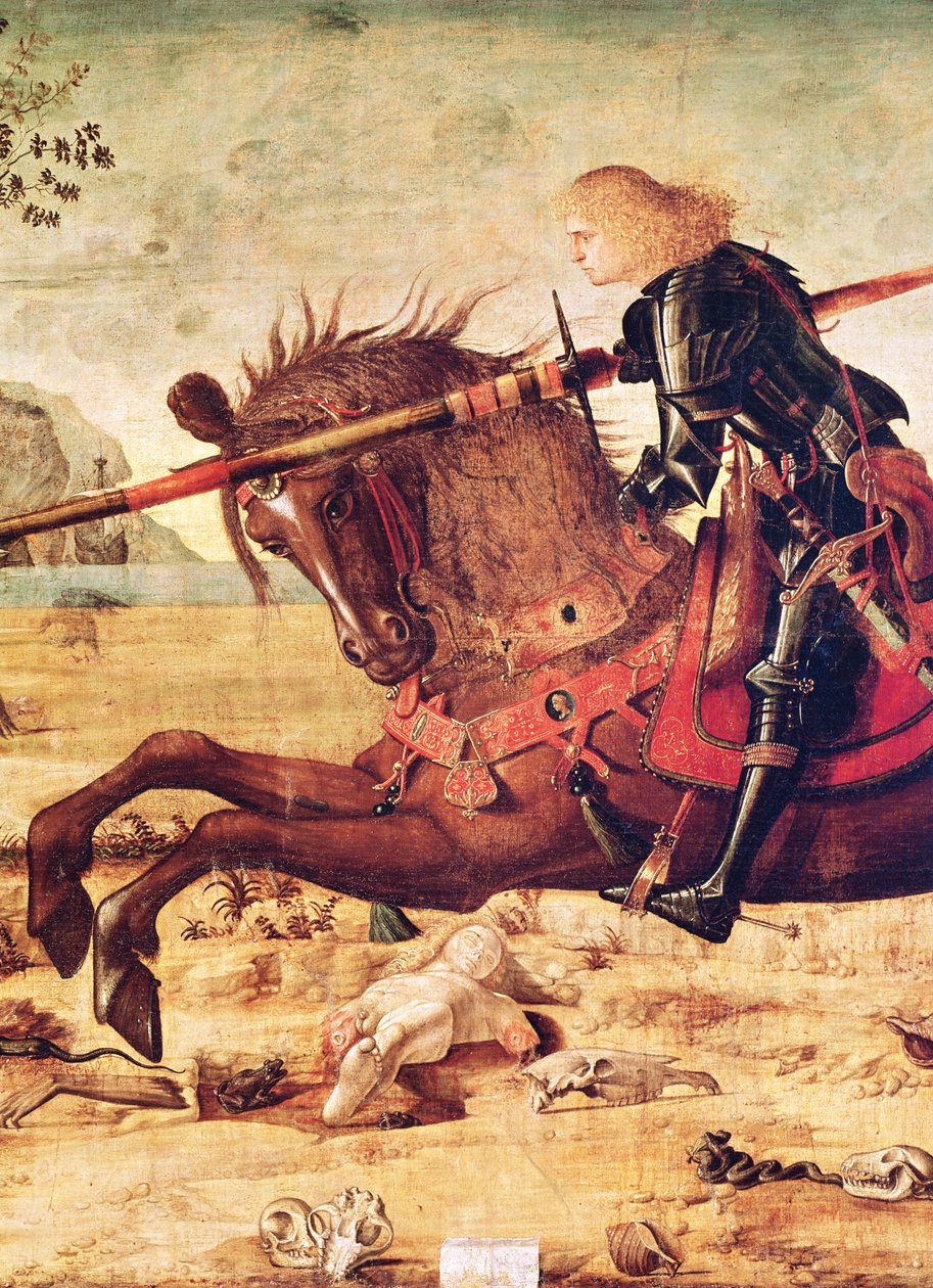 تفاصيل القديس جورج قتل التنين ، c.1502-07 بواسطة فيتوري كارباتشيو