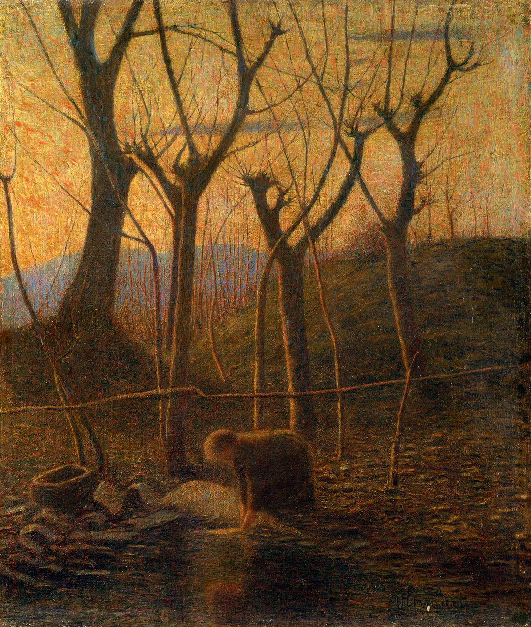 The warm stream or The washerwoman بواسطة فيتوري جروبيسي دي دراجون