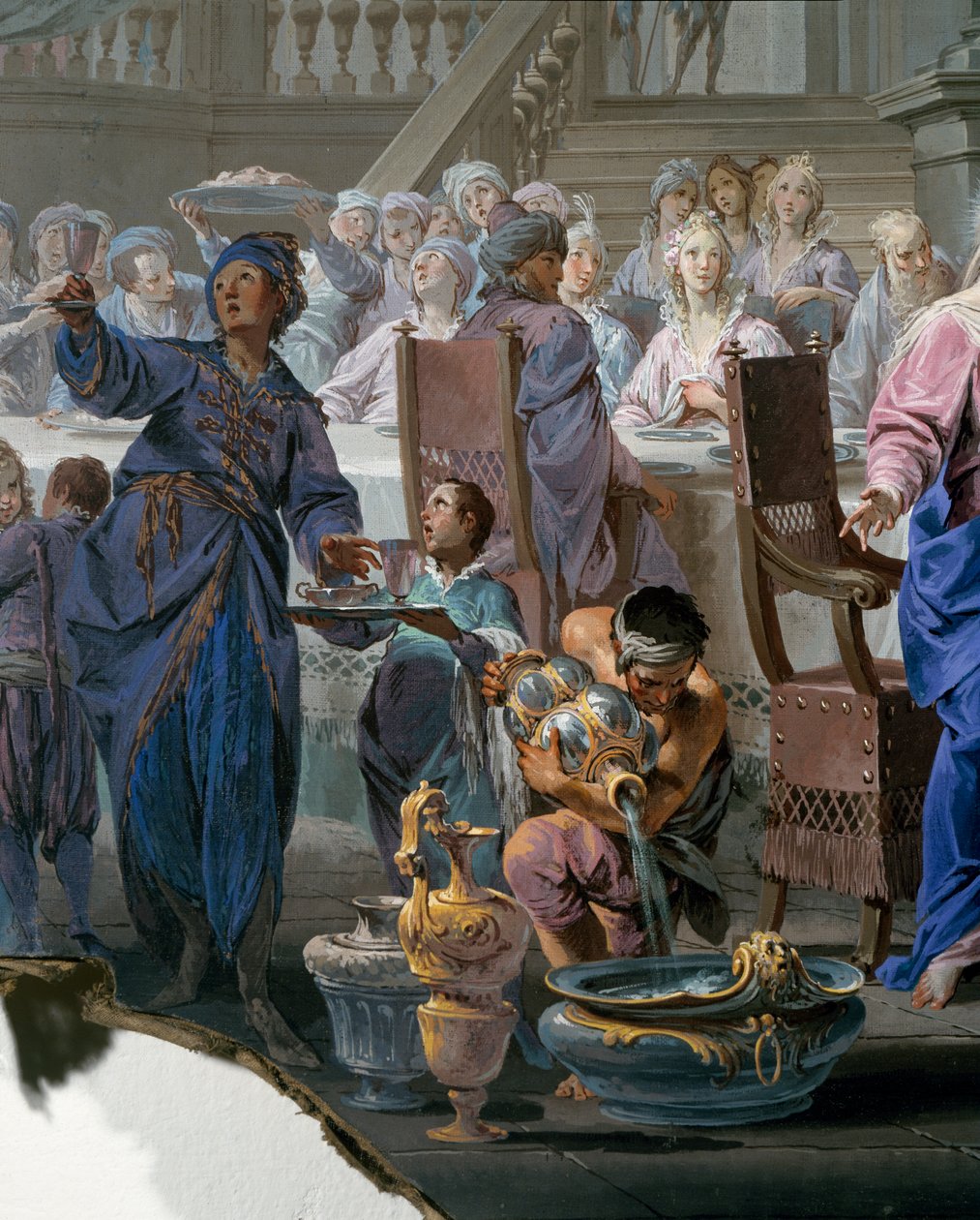 الزواج في قانا ، بقلم فيتوريو ماريا بيجاري (1692-1776) ، التفاصيل بواسطة فيتوريو ماريا بيغاري