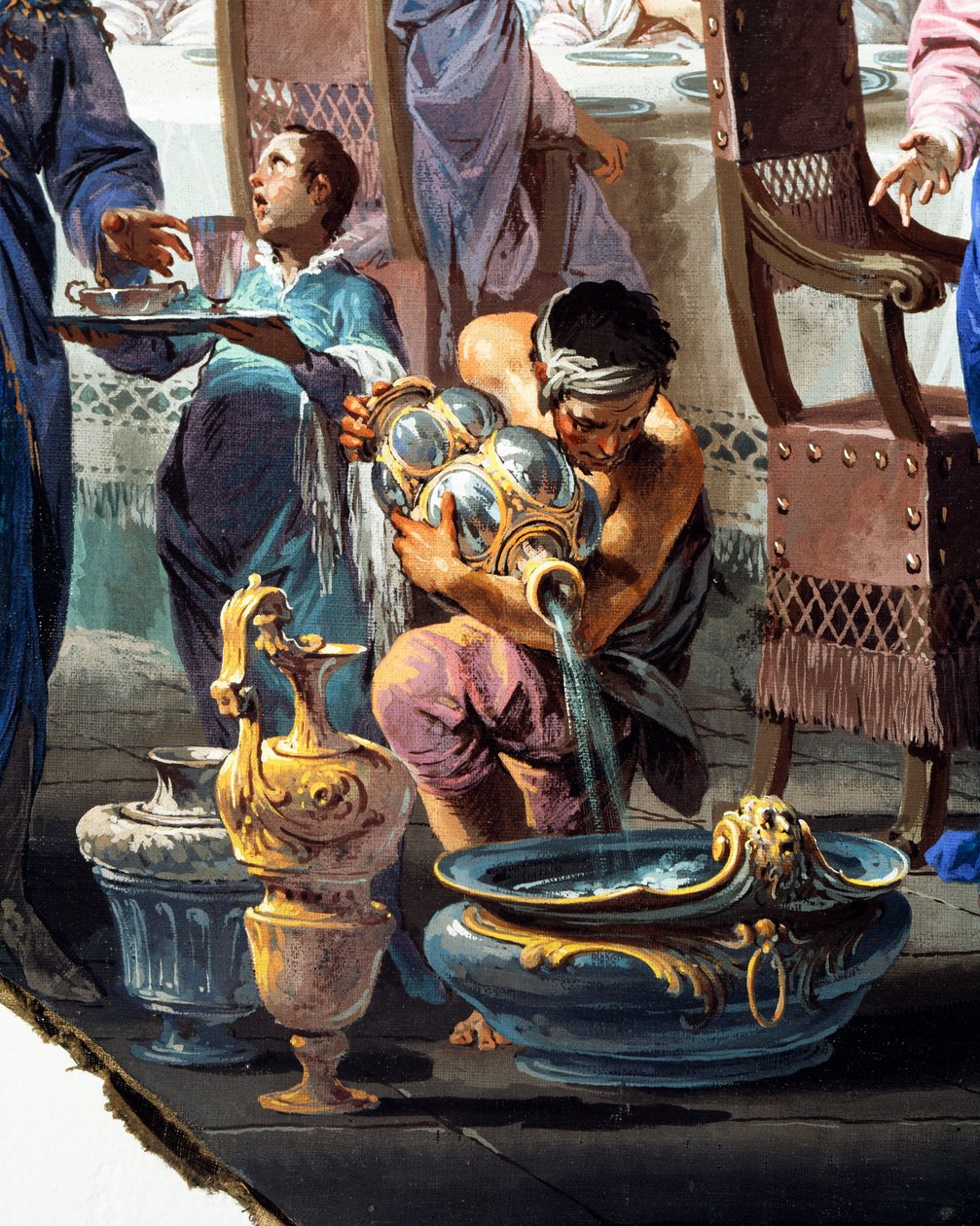 الزواج في قانا ، بقلم فيتوريو ماريا بيجاري (1692-1776) ، التفاصيل بواسطة فيتوريو ماريا بيغاري