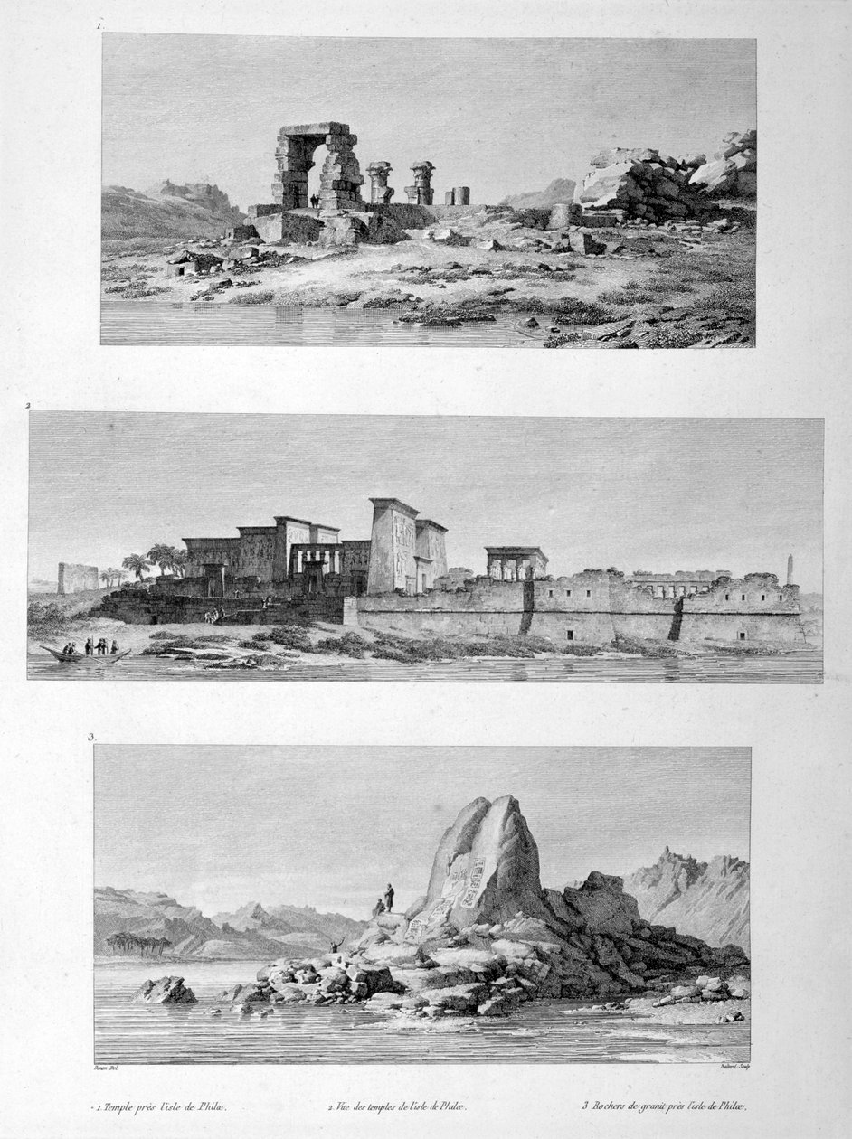 المعابد المدمرة في فيلة ، مصر ، 1802 بواسطة فيفانت دينون